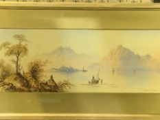 Framed and glazed watercolour "Misty Morning", signed Edwin Earp.