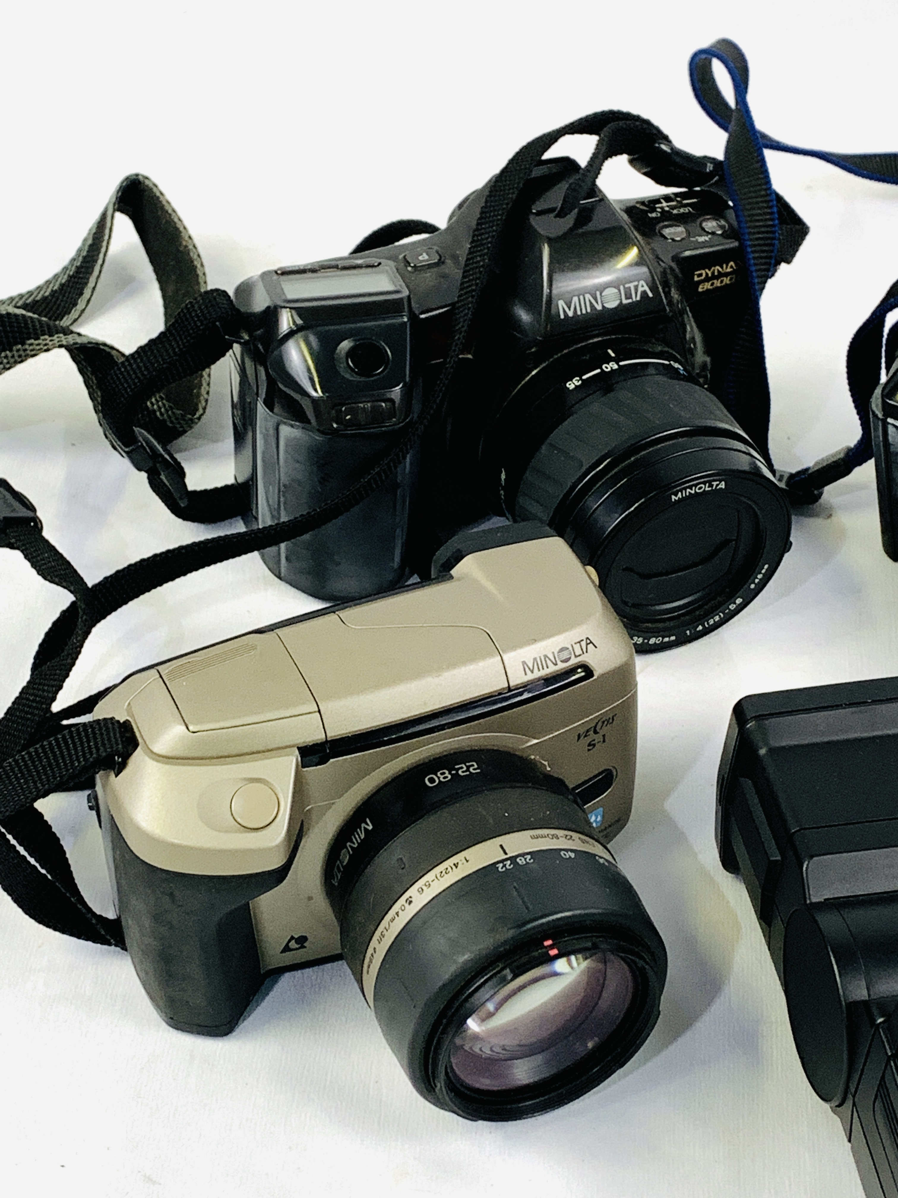 Three Minolta SLR cameras. - Image 2 of 3