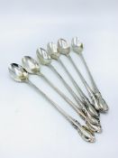 6 sterling silver sundae spoons