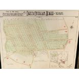 Framed and glazed plan of "The Choice Freehold Building Estate situate on Breezy Caversham Heights"