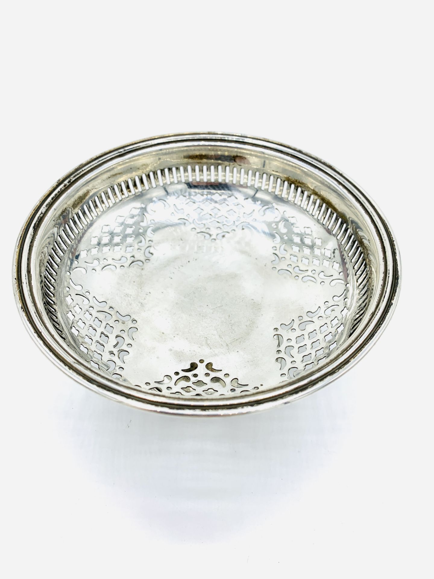 Sterling silver footed fruit dish - Image 2 of 3