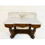 Mahogany marble top washstand