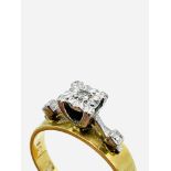 18ct gold and diamond solitaire ring