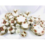 Large quantity of Royal Albert "Old Country Roses" dinner ware