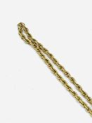 9ct gold round chain necklace