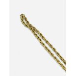 9ct gold round chain necklace