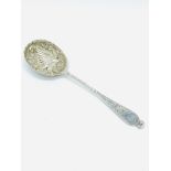 Silver berry spoon