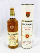 Bottle of Mackinlays whisky over 35 years old.