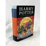 Harry Potter and the Deathly Hallows, First Edition, by J K Rowling.