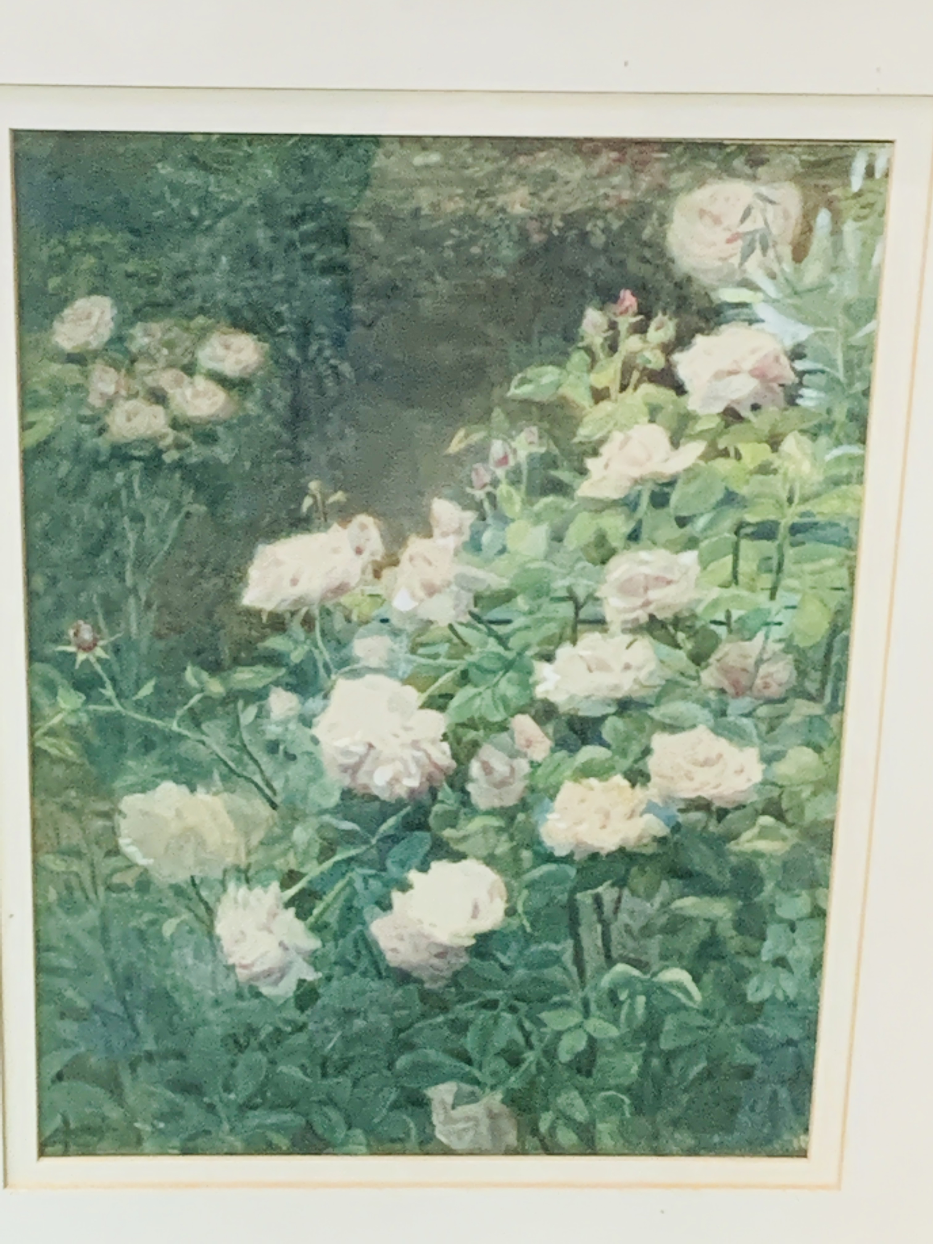 Framed and glazed watercolour by Edith A Stott RA 1903; together with another watercolour
