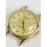 1960's Accurist 9ct gold case gentleman's wrist watch