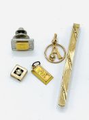 Various 9ct gold items