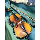 Maidstone child's violin, in case