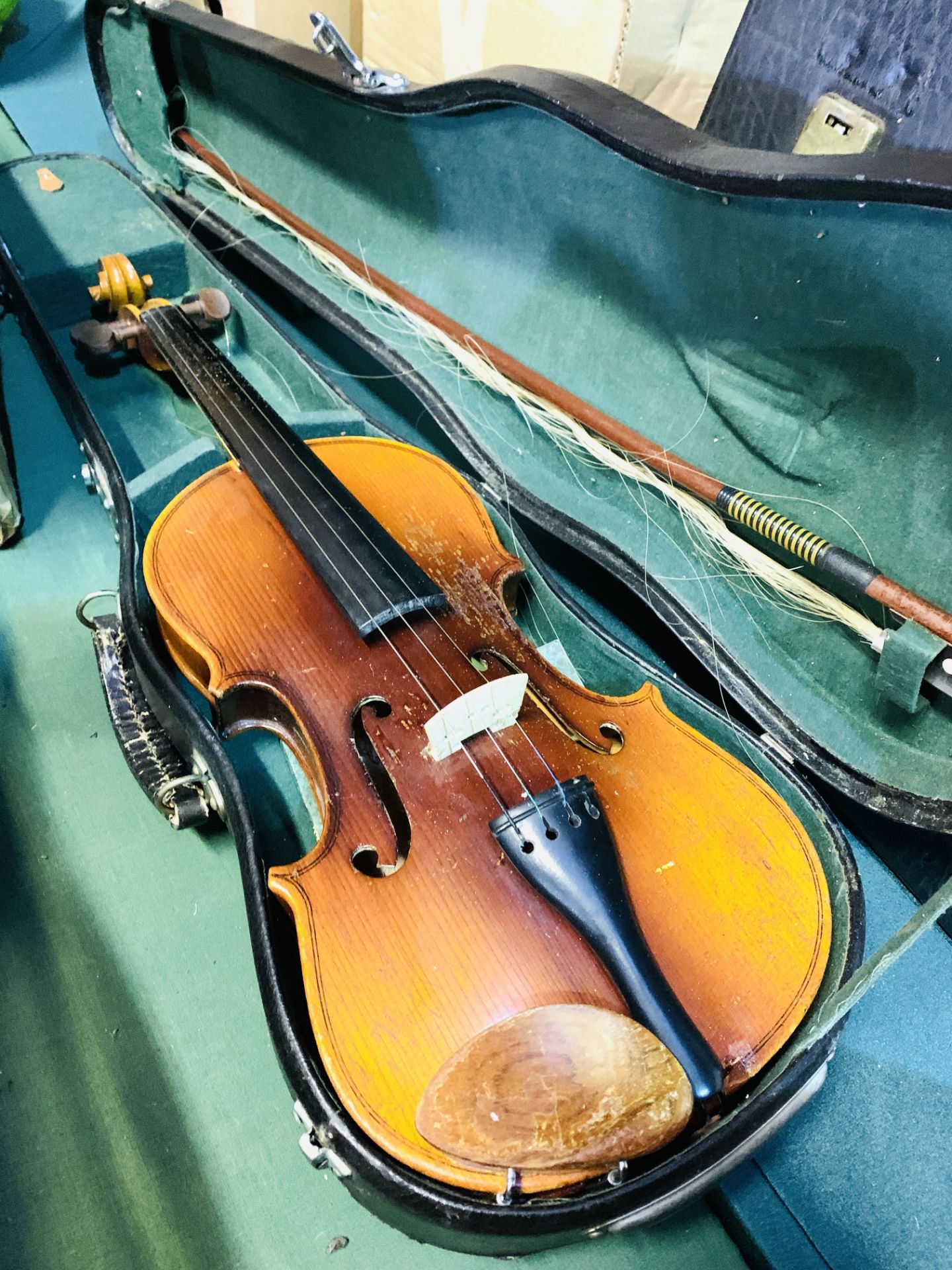 Maidstone child's violin, in case
