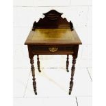 Mahogany small writing table.