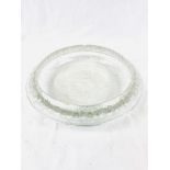 Shallow glass 'Marguerites' table centrepiece bowl, marked R Lalique