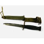 U.S. M8A1 bayonet and scabbard