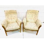Pair of Ercol armchairs