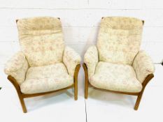 Pair of Ercol armchairs