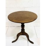 Circular mahogany table