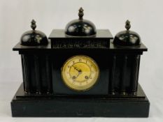 Slate mantel clock
