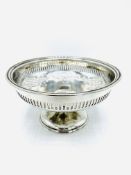 Sterling silver footed fruit dish
