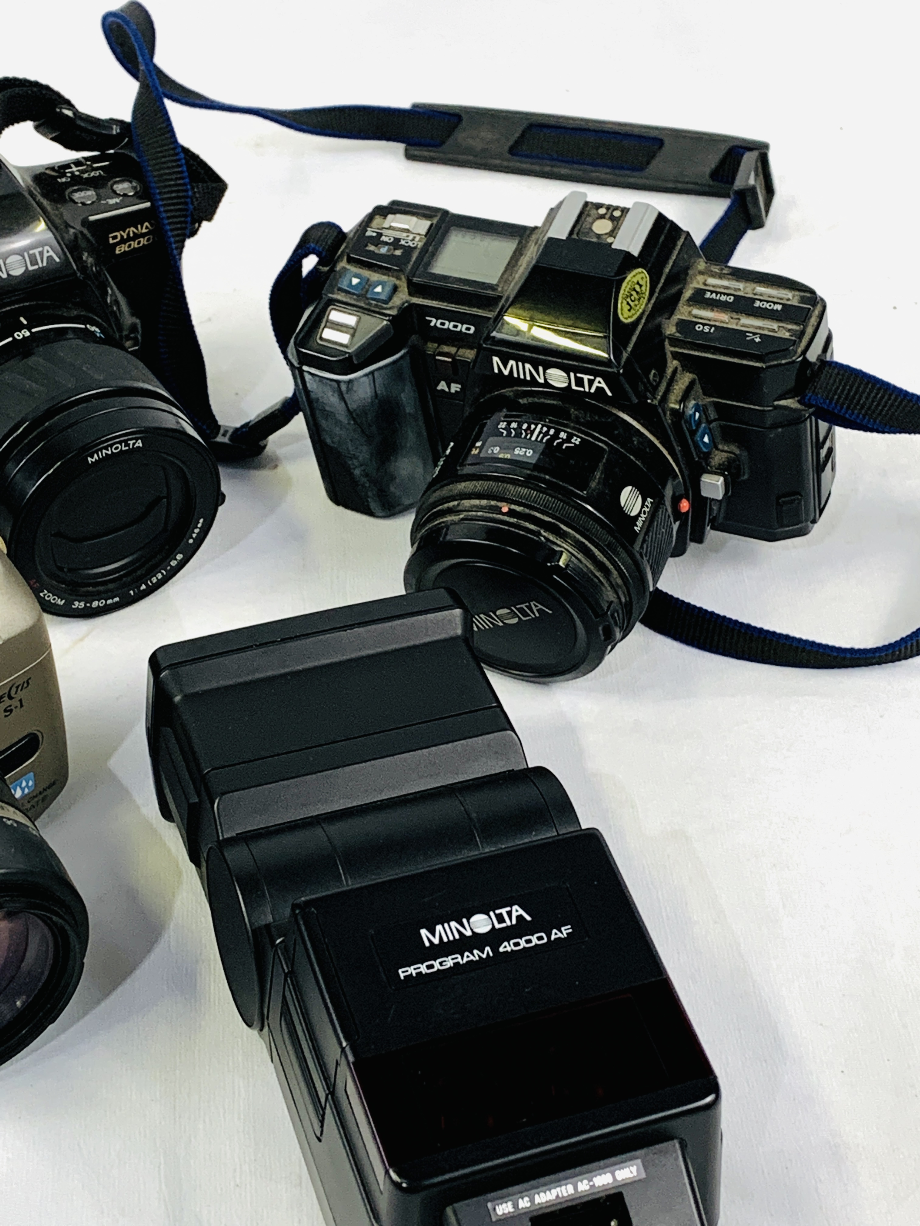 Three Minolta SLR cameras. - Image 3 of 3