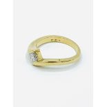 18ct gold Princess cut diamond solitaire ring