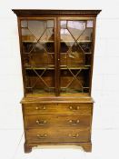 19th Century mahogany glazed bookcase