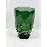 Studio glass flower vase.