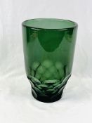 Studio glass flower vase.