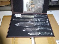 Five piece knife set.