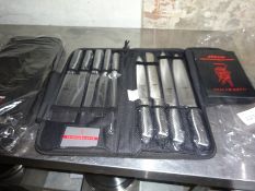 Samurai knife set 9 pieces.