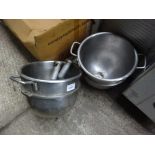 2 x 30 quart bowls with hoods.