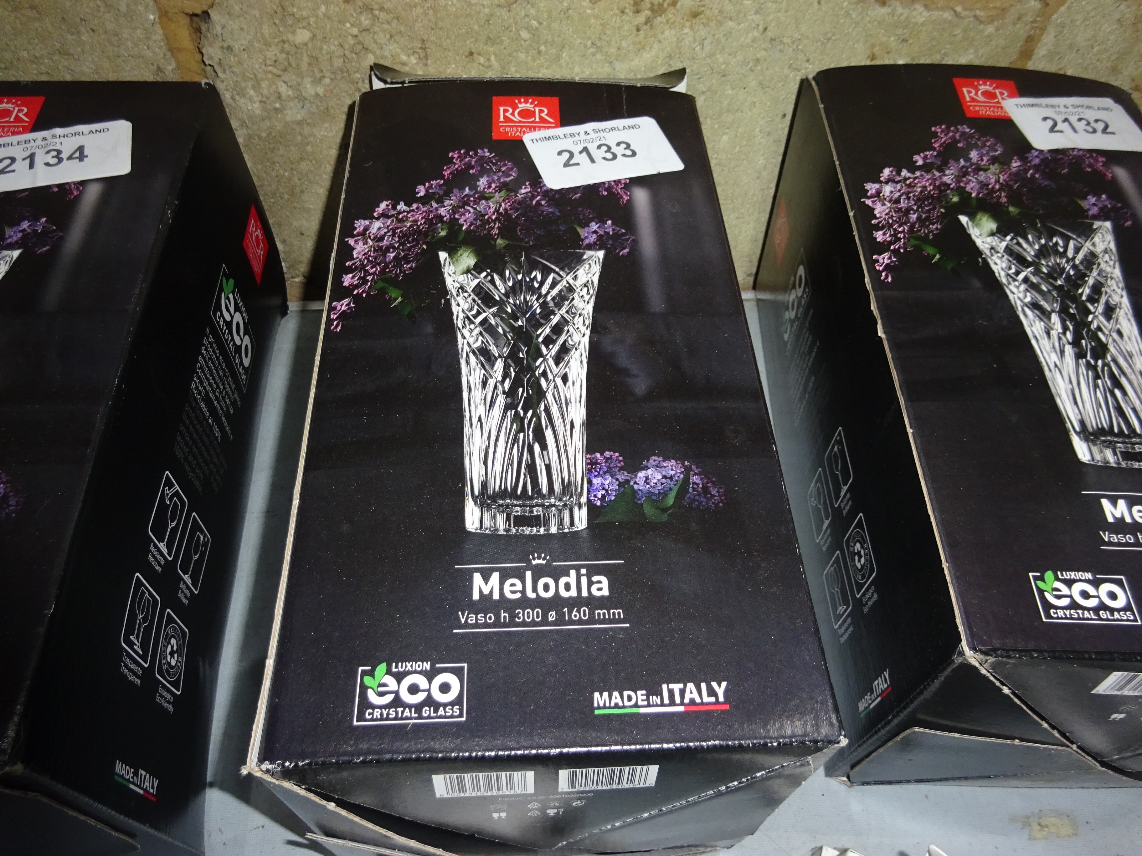 New Melodia crystal vase.