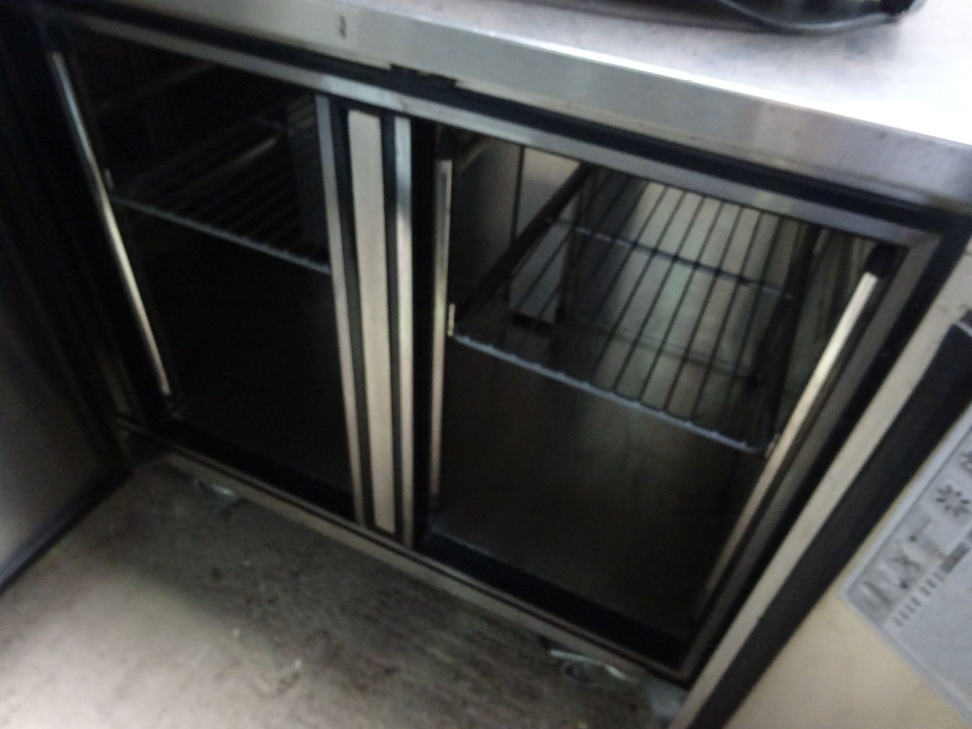 Foster three door under counter fridge, 240v, width 186cms, depth 70cms and height 86cms. - Image 4 of 5
