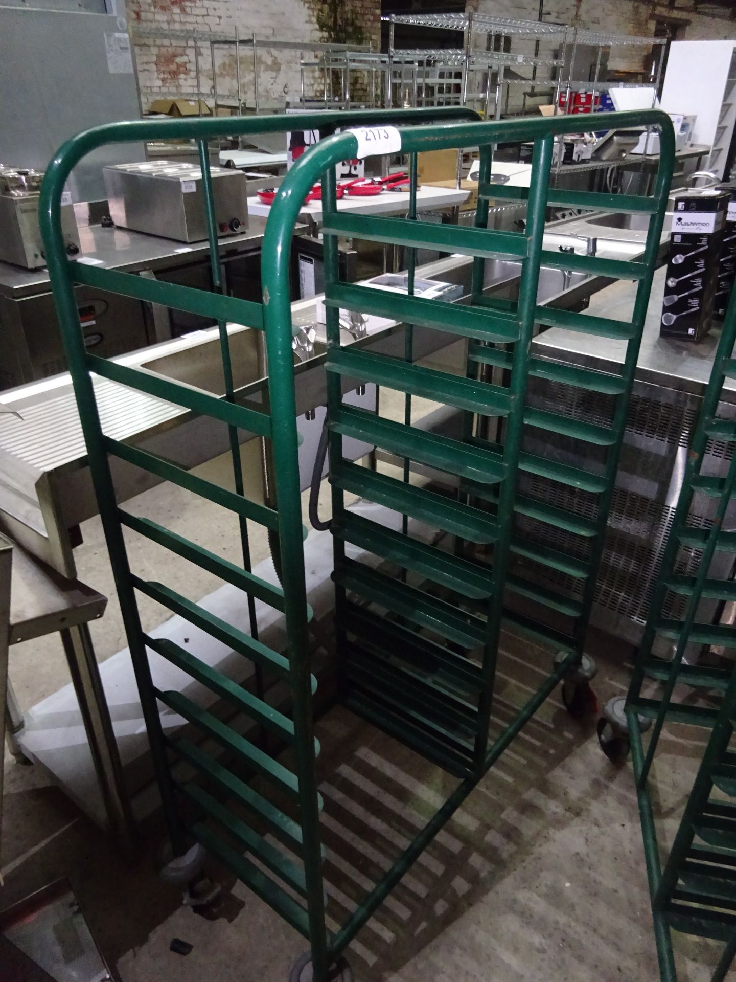 20 tier tray trolley.