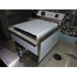 Infernus single tank fryer with drain to front.