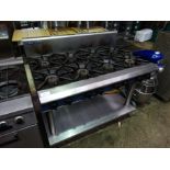 Blue Seal 8 burner gas cooker