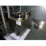 New Infernus BMP-4 x 2 twin pot electric bain marie.