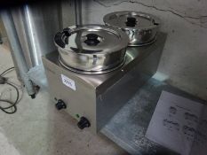 Infernus twin pot Bain Marie