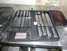 Samurai knife set 9 pieces.