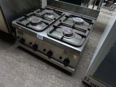 Zanussi four ring gas hob.