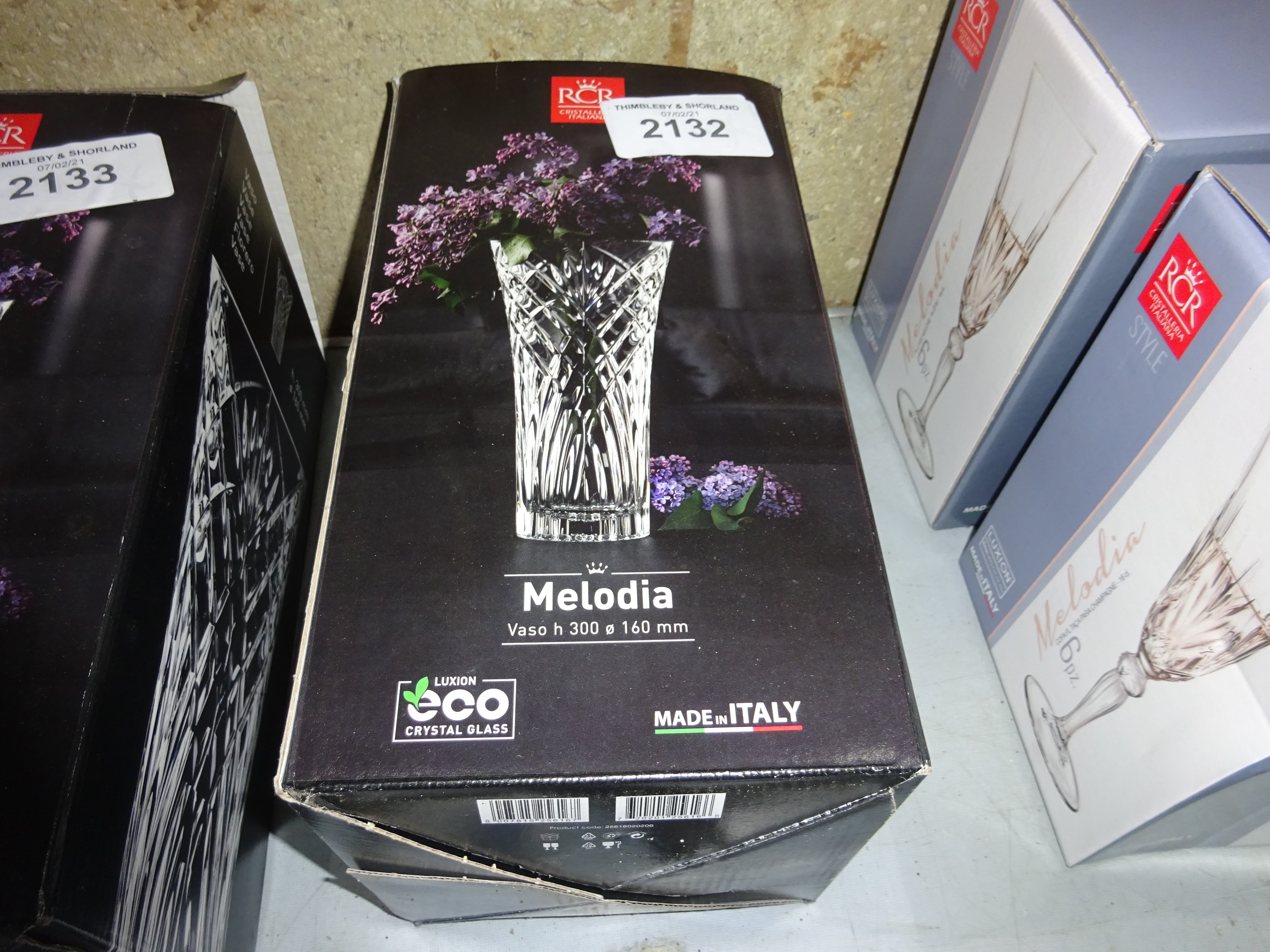 New Melodia crystal vase.