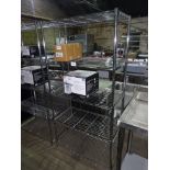 5 tier wire rack. W: 90cms, D:45cms, H:180cms