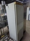 Polar single door upright fridge.