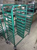 20 tier tray trolley.