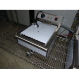 Infernus single tank fryer with drain to front.