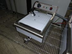 Infernus single tank fryer with drain to front.