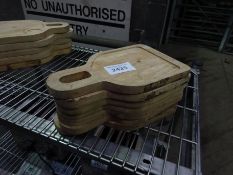 7 wooden serving boards